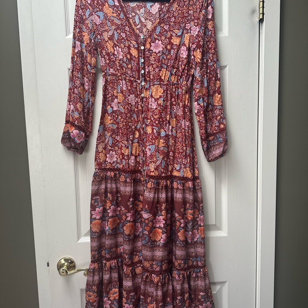 Floral Bohemian Maxi Dress - Multicolor